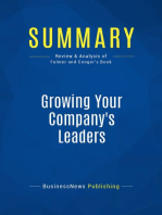Growing Your Company's Leaders (Review and Analysis of Fulmer and Conger's Book)