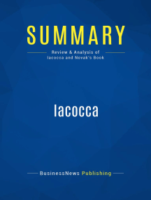 Iacocca (Review and Analysis of Iacocca and Novak's Book) by BusinessNews  Publishing - Ebook | Scribd