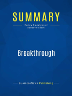 Breakthrough (Review and Analysis of Davidson's Book)
