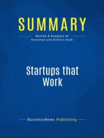Startups that Work (Review and Analysis of Kurtzman and Rifkin's Book)