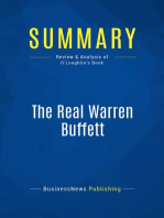 The Real Warren Buffett (Review and Analysis of O'Loughlin's Book)