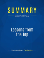 Lessons from the Top (Review and Analysis of Neff and Citrin's Book)