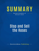 Stop and Sell the Roses (Review and Analysis of McCann's Book)