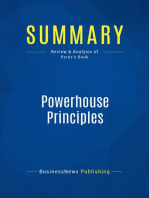 Powerhouse Principles (Review and Analysis of Perez's Book)