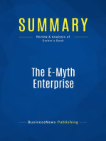 The E-Myth Enterprise (Review and Analysis of Gerber's Book)