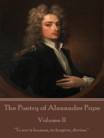 The Poetry of Alexander Pope - Volume II: “To err is human, to forgive, divine.”