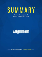 Alignment (Review and Analysis of Kaplan and Norton's Book)