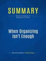 When Organizing Isn't Enough (Review and Analysis of Morgenstern's Book)