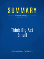 Think Big Act Small (Review and Analysis of Jennings' Book)