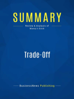 Trade-Off (Review and Analysis of Maney's Book)