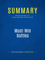 Must-Win Battles (Review and Analysis of Killing, Malnight and Key's Book)
