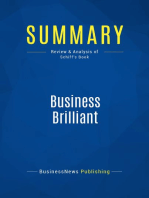 Business Brilliant (Review and Analysis of Schiff's Book)