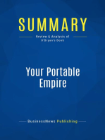 Your Portable Empire (Review and Analysis of O'Bryan's Book)