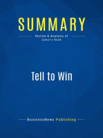 Tell to Win (Review and Analysis of Peter Guber's Book)