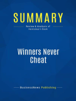 Winners Never Cheat (Review and Analysis of Huntsman's Book)