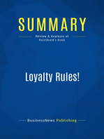 Loyalty Rules! (Review and Analysis of Reichheld's Book)