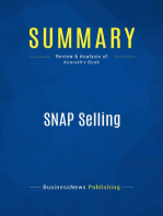 SNAP Selling (Review and Analysis of Konrath's Book)