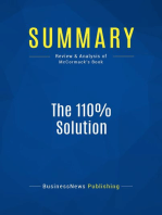 The 110% Solution (Review and Analysis of McCormack's Book)