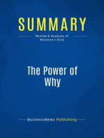 The Power of Why (Review and Analysis of Weylman's Book)