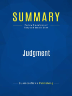 Judgment (Review and Analysis of Tichy and Bennis' Book)