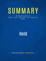 Hold (Review and Analysis of Chader, Doty, Mckissack and Mckissak's Book)