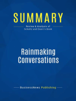 Rainmaking Conversations (Review and Analysis of Schultz and Doerr's Book)