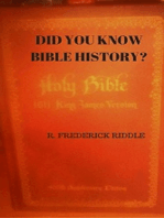 Did You Know About Bible History?