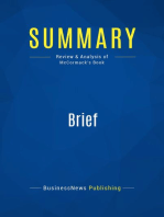 Brief (Review and Analysis of McCormack's Book)