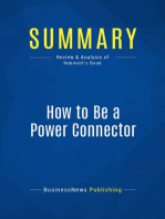 How to Be a Power Connector (Review and Analysis of Robinett's Book)