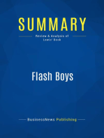 Flash Boys (Review and Analysis of Lewis' Book)