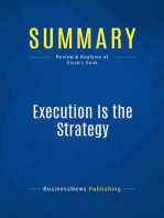 Execution Is the Strategy (Review and Analysis of Stack's Book)