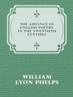 The Advance Of English Poetry In The Twentieth Century 1918 - 