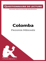 Colomba de Prosper Mérimée (Questionnaire de lecture)