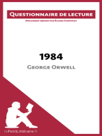 1984 de George Orwell: Questionnaire de lecture