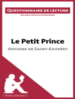 Le Petit Prince d'Antoine de Saint-Exupéry: Questionnaire de lecture