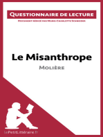 Le Misanthrope de Molière: Questionnaire de lecture