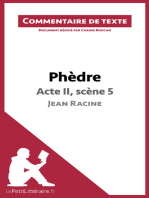 Phèdre de Racine - Acte II, scène 5: Commentaire de texte