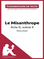 Le Misanthrope - Acte II, scène 4 - Molière (Commentaire de texte): Document rédigé par Marie-Charlotte Schneider