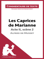 Les Caprices de Marianne de Musset - Acte II, scène 2: Commentaire de texte