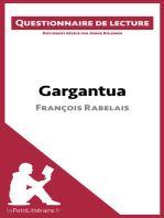 Gargantua de François Rabelais: Questionnaire de lecture