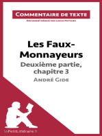 Les Faux-Monnayeurs d'André Gide - Deuxième partie, chapitre 3: Commentaire de texte