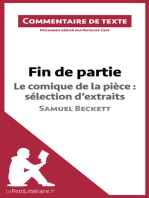 Fin de partie - Le comique de la pièce : sélection d'extraits - Samuel Beckett (Commentaire de texte): Document rédigé par Natacha Cerf