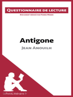 Antigone de Jean Anouilh: Questionnaire de lecture