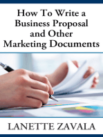 How To Write a Business Proposal and Other Marketing Documents