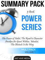 Power Series: The Power of Habit, The Road to Character, Awaken the Giant Within, Mindset, The Obstacle is The Way | Summary Pack