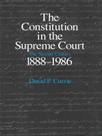 The Constitution in the Supreme Court: The Second Century, 1888-1986