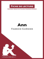 Ann de Fabrice Guénier (Fiche de lecture): Analyse complète et résumé détaillé de l'oeuvre