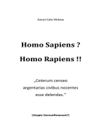 Homo Sapiens? Homo Rapiens!!: „Ceterum censeo argentarias civibus nocentes esse delendas.“ (Utopie Vernunftmensch?)