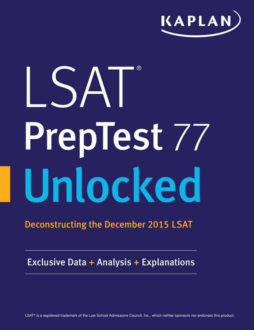 LSAT PrepTest 77 Unlocked by Kaplan Test Prep (Ebook) - Read free for ...