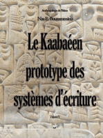 Le Kaabaéen, prototype des systèmes d'écriture: Volume V